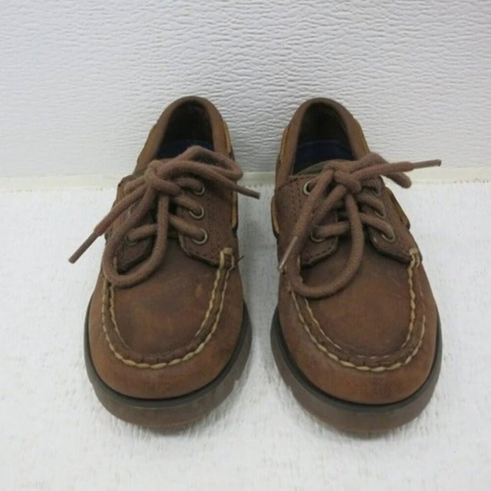 Sperry Boys Leather Defender Boat Shoes Toddler Kids Child's 4721874 Sz 9.5 - Picture 3 of 6